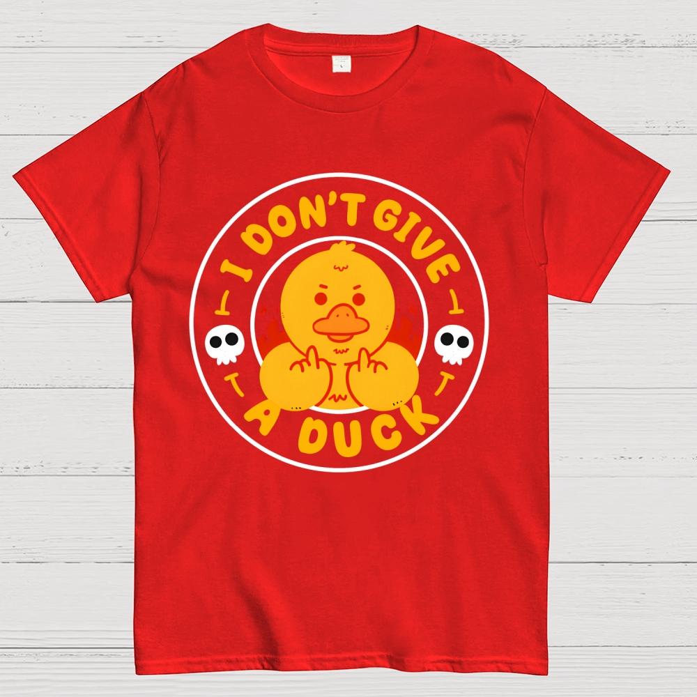 I Don’t Give A Duck Cotton Summer Casual Cool Loose T-Shirt