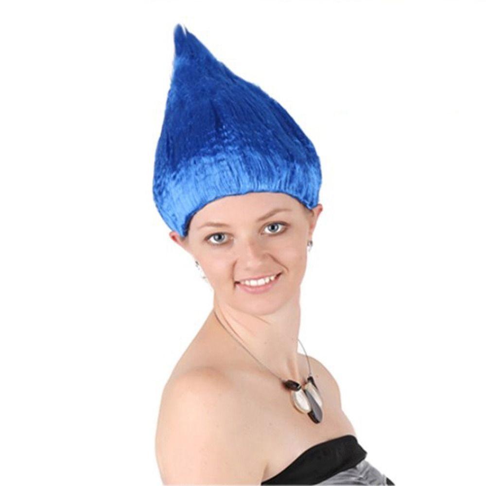 Synthetic Troll Wig Flame Cosplay Party Wig Carnival Halloween Colored Wig Women