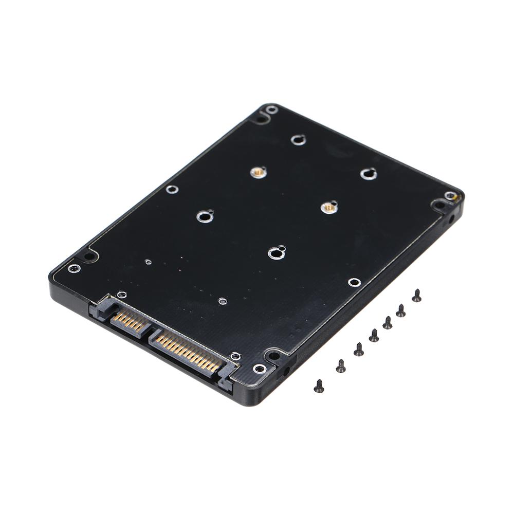 mSATA To SATA Enclosure mSATA To 2.5 SATA Adapter SSD Hard Drive Converter To SATA 3.0 Card with Case (Not Inclube Hard