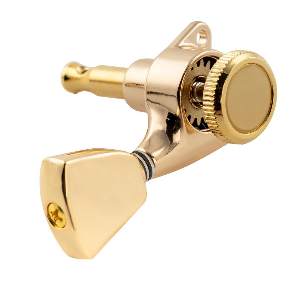 Musiclily Pro L3R3 гитарные колки с замком для электрогитары с золотыми кнопками Keystone/акустической гитары,