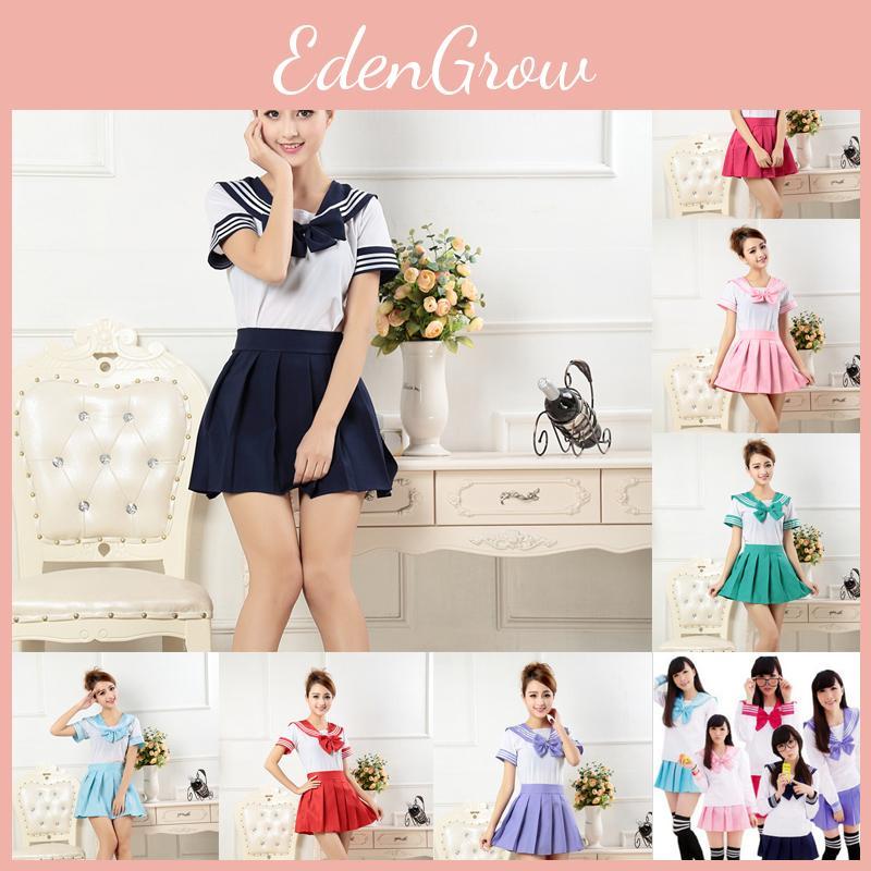 Очаровательный наряд японской школьницы, костюм для косплея, комплект с отложным воротником
