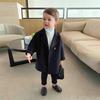 Toddler Children Clothing Spring Autumn Boys Woolen Coat Kids Medium and Long Jacket Infant Overcoat for 2 3 4 5 6 7 Years Old