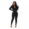 Осенне-зимний женский молочный шелковый комбинезон Grip Hair Casual Zip Sport