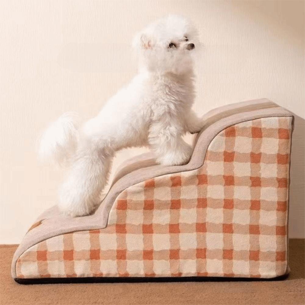 1-3 Steps Dog Stairs Anti-slip Dog Slope Ladder New Pet Safety Ramp Bed