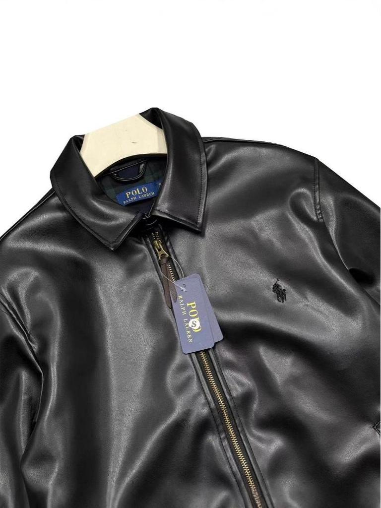 CrossPolo RL Ralph 25 Модный Крутой Стиль для Пары Кожаная Куртка с Лацканами из ПУ - Длинный Рукав, Мода Гонконга и Кореи