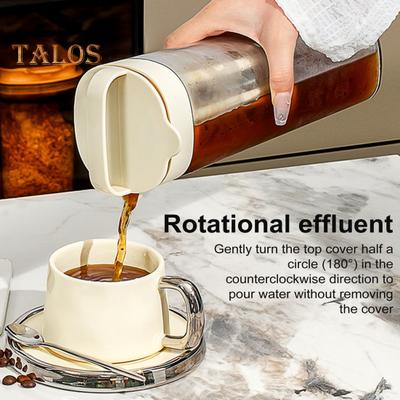 1100 мл горшок для холодной экстракции, кофеварка для холодного заваривания, кувшин со съемным фильтром, носик для заварки чая, герметичный чайник для заваривания для кухни ресторана