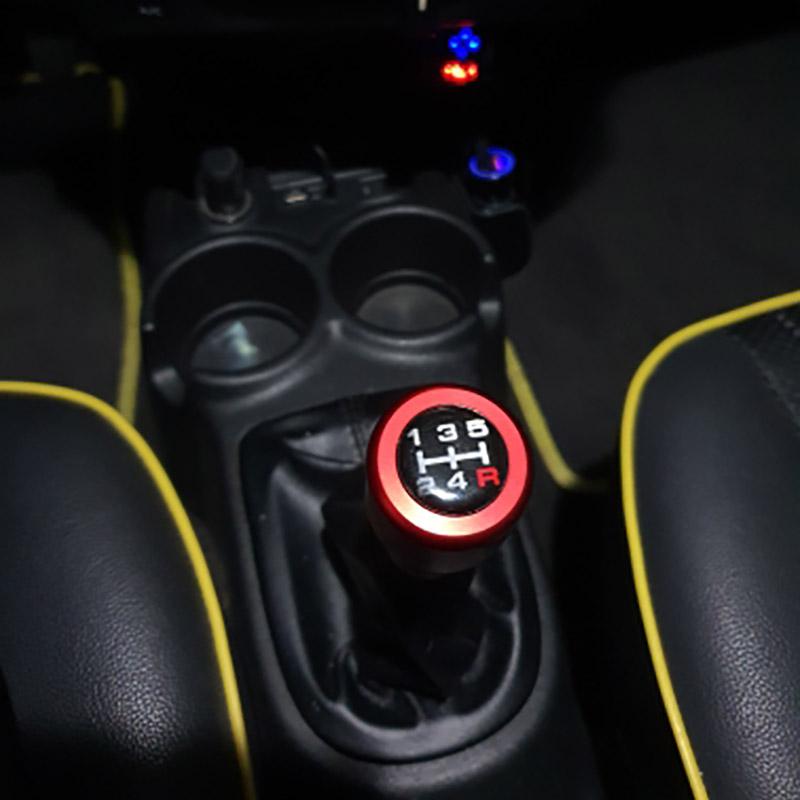 Universal 5 Speed Manual Transmission Short Throw Gear Shift Knob Head 7cm Stylish Aluminum Shifter Lever Gear Shifter Head