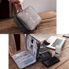 RERACO Gadget Large Power Supply Laptop PC Lightweight Pouch, Capacity, Waterproof, Storage, Peripherals, 3-Layer Design, Charger, Cable, Bag, Travel,
