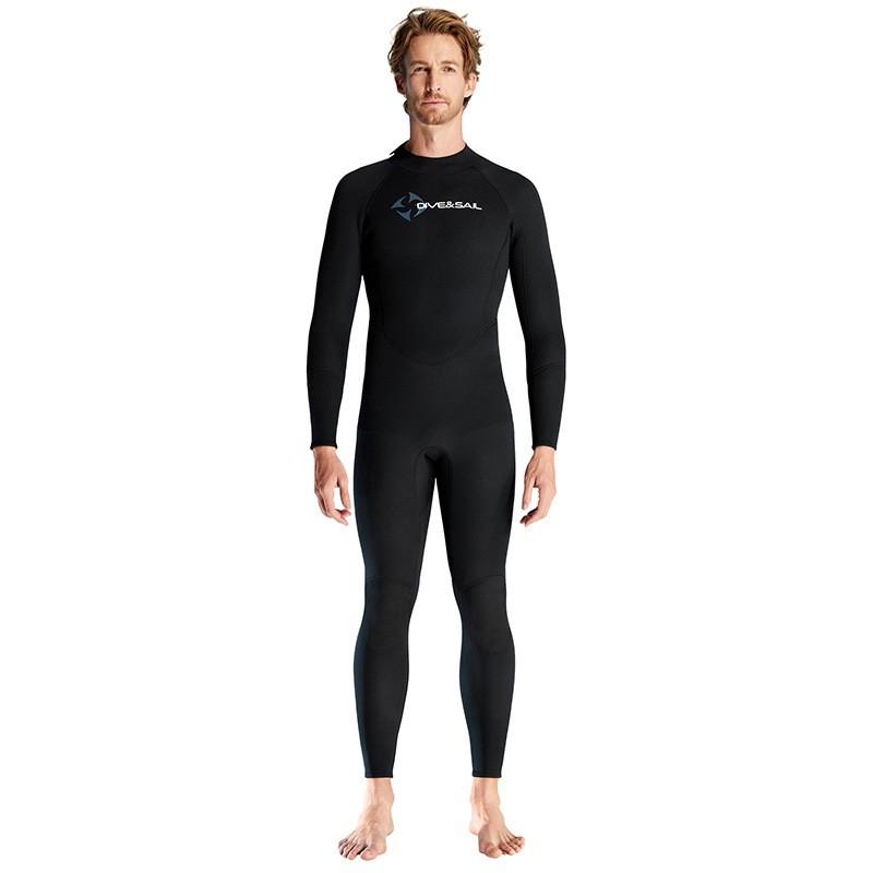 Diving Suit 1.5MM Long-sleeved One-piece Men's Large Size Warm Cold-proof Snorkeling Surfing Swimsuit