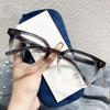 Big Square Frame Woman Glasses Fashion New Rice Nail Anti Blue Light Reading Glasses Female Green Leopard Leg Presbyopia Eyewear