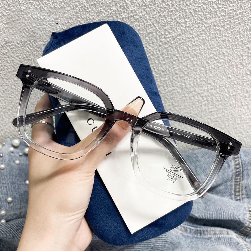 Big Square Frame Woman Glasses Fashion New Rice Nail Anti Blue Light Reading Glasses Female Green Leopard Leg Presbyopia Eyewear