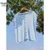 Women's V-Neck Thin Knit Short Sleeve Top