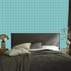 Geometric rhombus wallpaper turquoise, white and celadon 50x1000