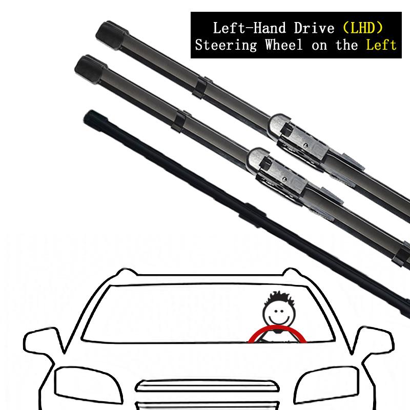 Для MG 5 GT AP12 2012 ~ 2018 щетки стеклоочистителей окон бескаркасный резиновый рычаг автомобильные аксессуары шайбы замена высокой очистки