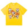 Dandadan Turbo Granny Cat T Shirt Fashion Men/Womne Harajuku Aesthetic Japanese Anime T-Shirt Unisex Cartoon Cotton Tees Shirts