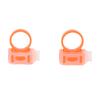 1 Pair Drum Sticks Aid Silicone Finger Controller Jazz Drumstick Control Clip for BeginnersOrange White