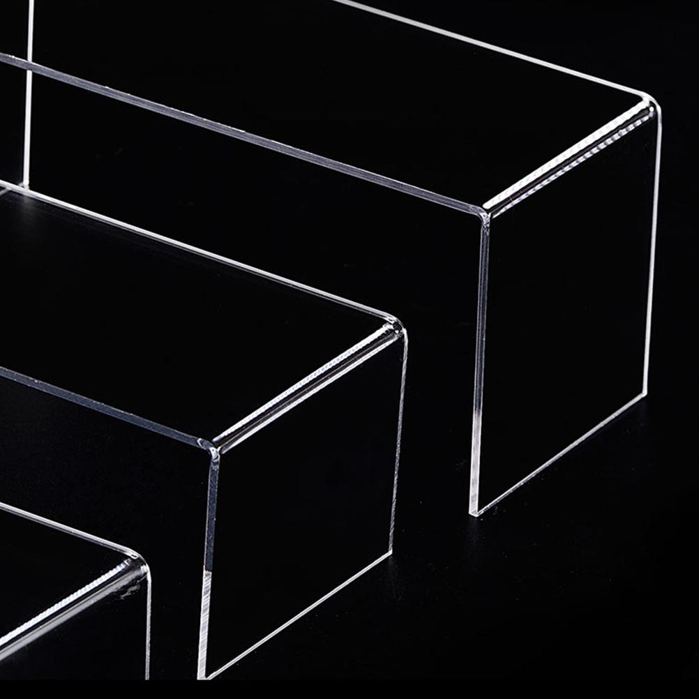 3 шт. Акриловые подставки для демонстрации обуви Прозрачные U-образные стеллажи для хранения Ювелирных изделий Косметики Коллекций Выставочная витрина Маленькие