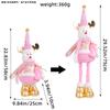 A Variety of Christmas Standing Telescopic Doll Hotel Window Christmas Snowman Elk Doll Decorative Ornaments