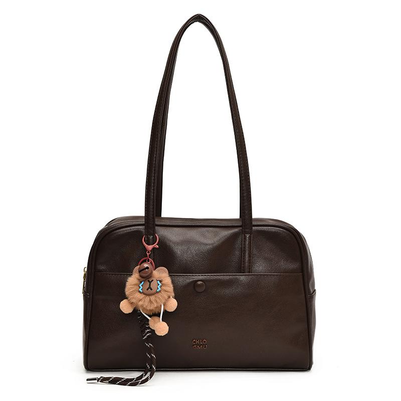 Ретро сумка женская большой вместимости 2025 новая осень и зима универсальная повседневная на плечо подмышку сумка для работы и поездок сумка-подушка