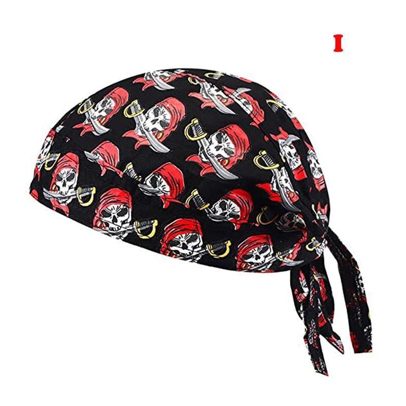 Хлопковый дюраг с рисунками черепа и пламени для хип-хопа и велоспорта