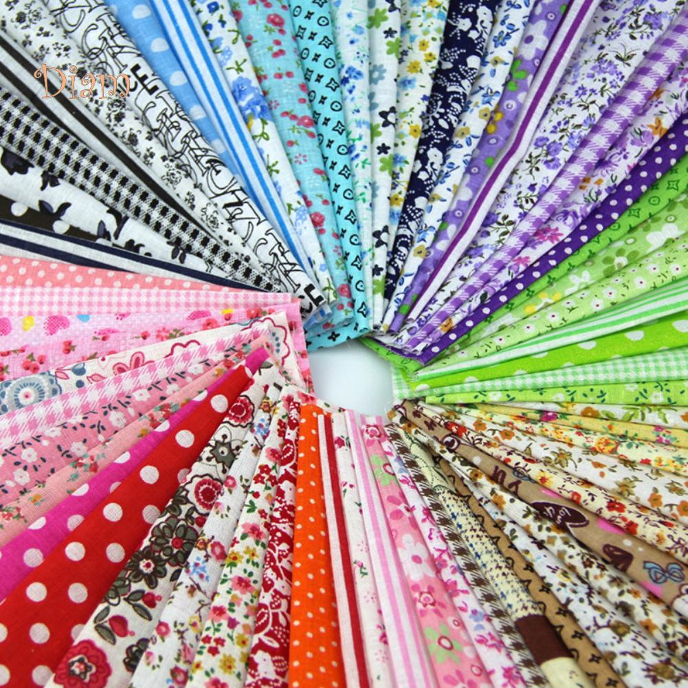 Белый медведь 30/50 шт. 10 см x 10 см цветочный принт DIY Лоскутная ткань Швейный материал для квилтинга