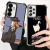 Забавный Мультяшный Гусь Игра Покрытие Чехол Для Телефона Для Samsung A17 A07 A37 A57 A16 A56 A15 A55 A14 A54 A13 A53 A26 A36 A25 A35 A24 A34
