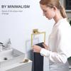 TQKAG Brushed Gold Towel Ring Bathroom Hand Towel Holder Stainless Steel Square Towel Bar Hangers Wall Mounted