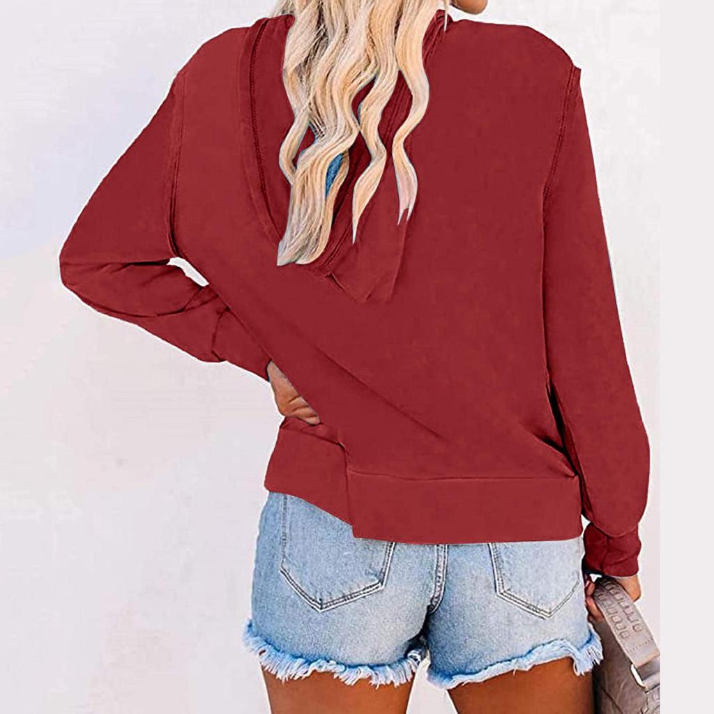 2021 Cross-Border Autumn/Winter Solid Color Hooded Zip-Up Sweatshirt with Drawstring and Pockets