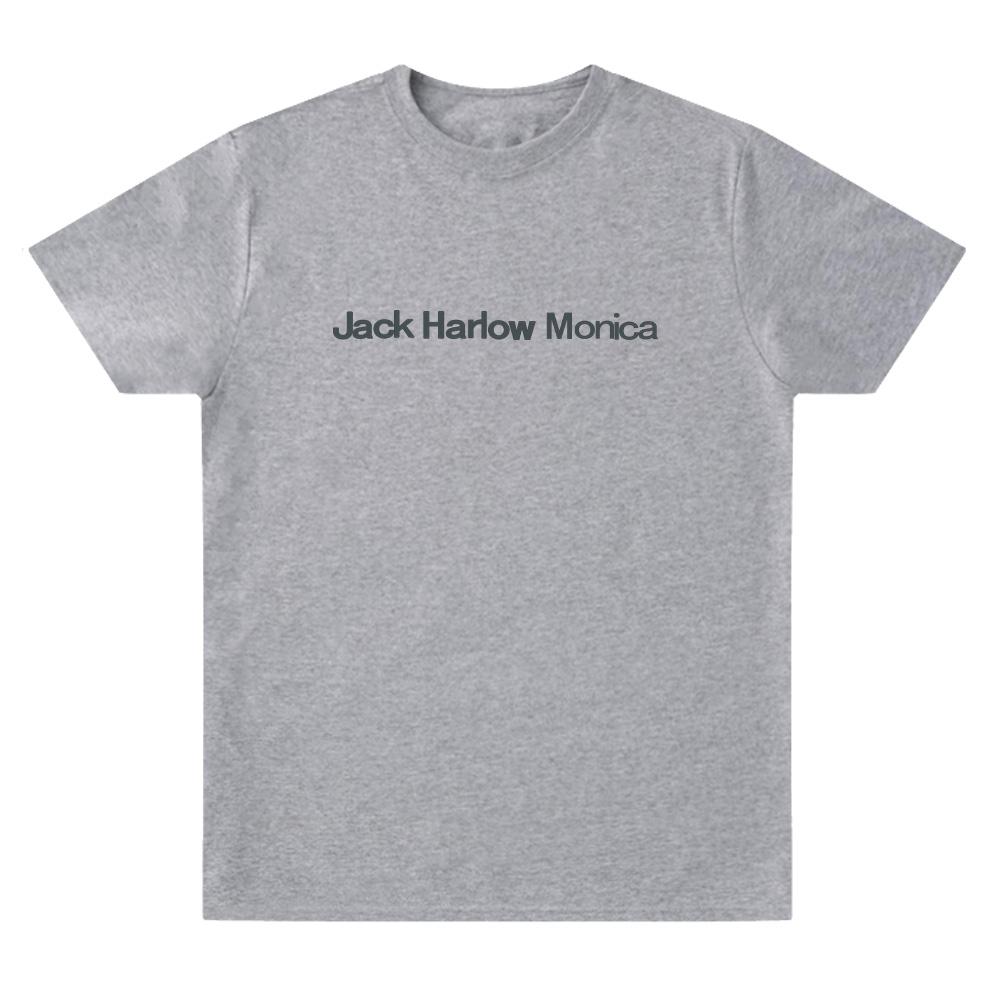 Jack Harlow Monica Logo TShirt Women Unisex Casual High Quality Cotton Tees Summer Oneck Short Sleeve Clothes Oversize Trendy Top