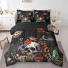 Erosebridal Rustic Farmhouse Comforter Set 7 Pcs Queen,Retro Cabin Lodge Down Comforter,Hunting Bear Deer Bed in a Bag,Country Maple Leaves