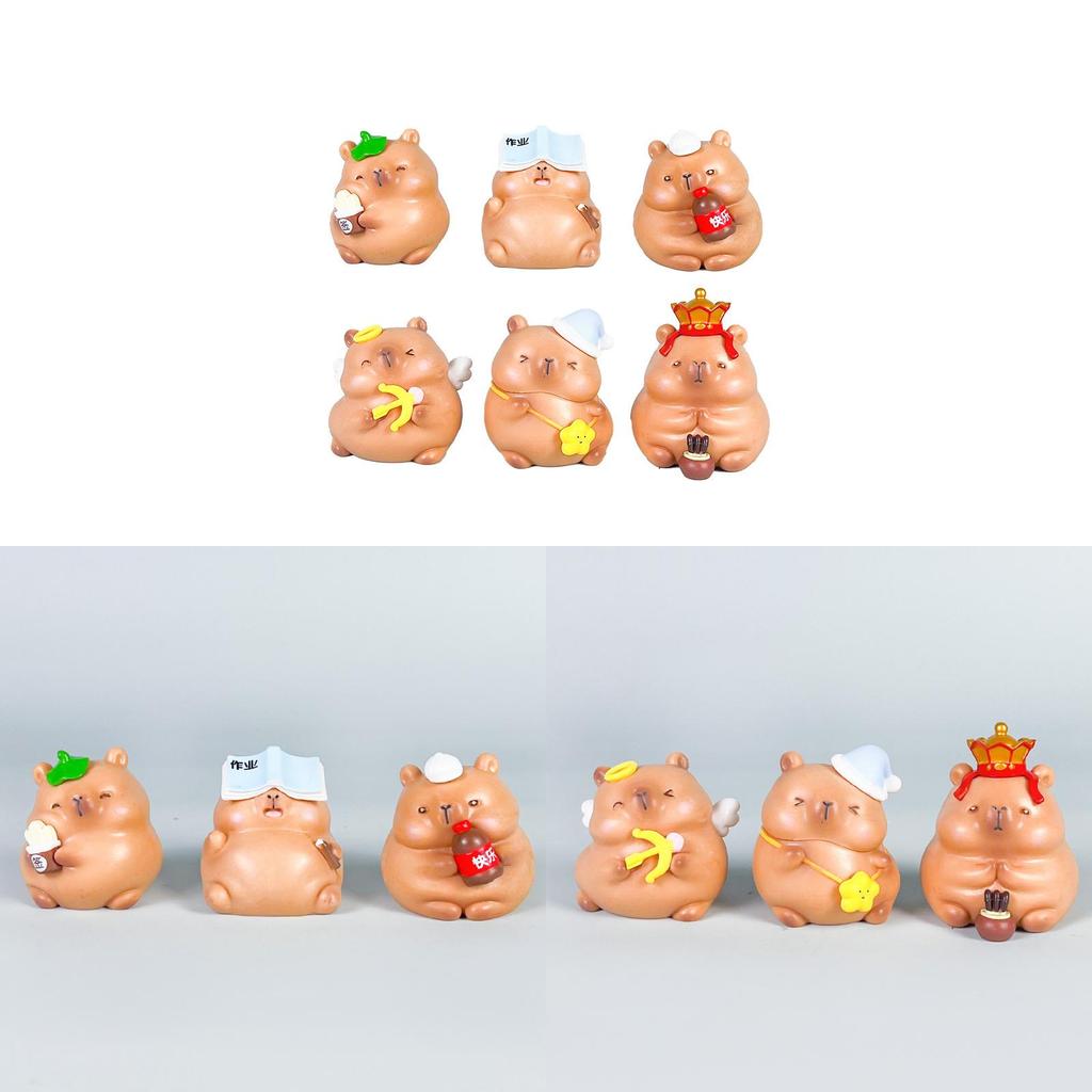 Capybara Pvc Figure With Assembleable Elements For Gift Buyers