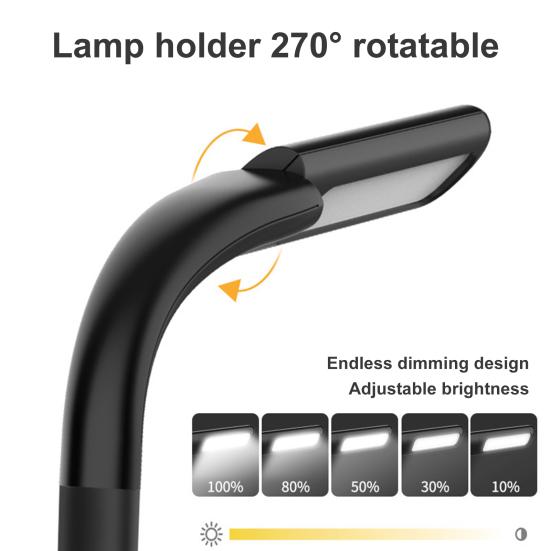 Нашейный светильник с громкой связью, регулируемая подсветка, вращающаяся головка лампы, полезный для ухода за глазами, светодиодный шейный светильник с громкой связью, офисные принадлежности