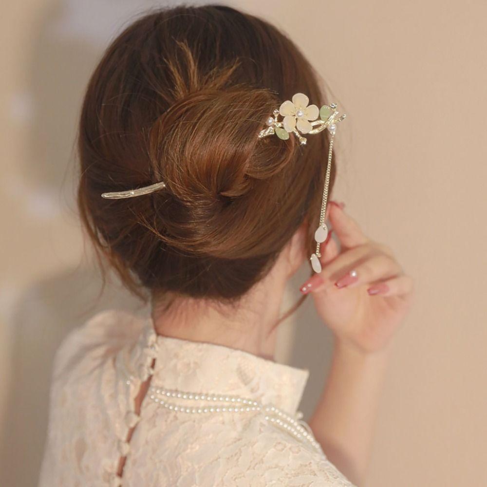 1 шт., палочка для волос в древнем стиле, вставка для волос в китайском стиле, высококачественная шпилька-фонарь в форме лотоса для женщин