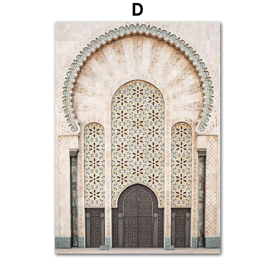 Исламская церковь Коран пальмовые растения тростник плакаты и принты холст картины современное настенное искусство картины для гостиной домашний декор