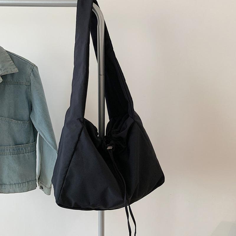 Casual Drawstring Shoulder Bags For Women Large Capacity Handbag Sport Gym Bag Shopping Bag Gilr Crossbody Bag