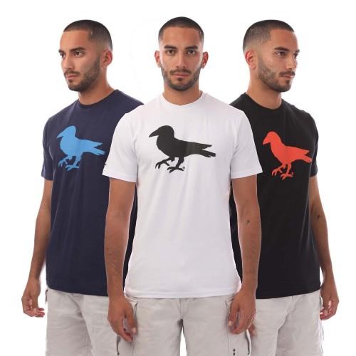 Modern Amusement Mens Cali Crown Printed T-Shirt (Pack of 3)