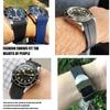 22 мм 20 мм ремешок из натурального каучука и силикона для часов Tudor Black Bay GMT 1958 с загнутым концом, раскладывающейся пряжкой, зеленый, синий, красный ремешок на запястье