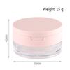 Портативная коробка для рассыпчатой пудры с пластиковой пуховкой для макияжа 20 г пустая баночка для рассыпчатой пудры с зеркалом дорожный контейнер для косметики