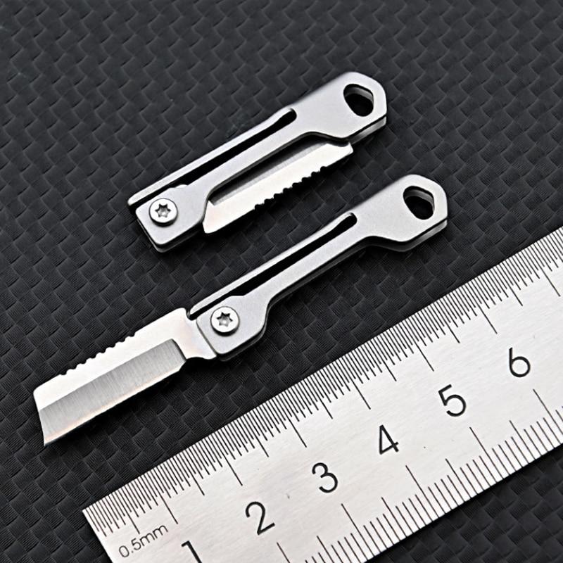 Мини-складной нож, почтовый нож, лезвие из нержавеющей стали, бритвенный нож, карманный нож для ленты, брелок-конверт, коробка, открытая посылка для писем