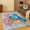 Ковер Мультяшный Динозавр Милый Дино Мультяшный Коврик для Спальни Гостиной Дивана Дома Прихожей Кухни, Коврик для Игровой Зоны Ребенка Нескользящий Коврик