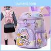 Labubu Adorable Printed Children's Backpack Trendy Lightweight School Bag For Kids