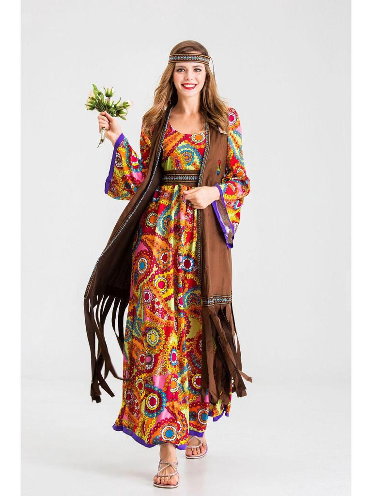 Хэллоуинский костюм диско-хиппи 70-х