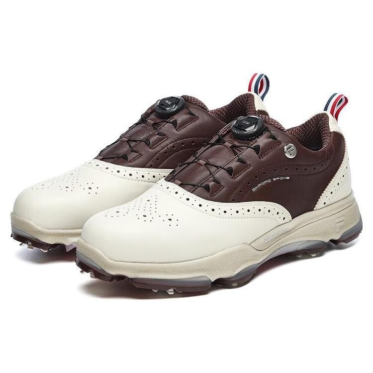 FILA Golf Oxford Spike Sneakers 'White Brown' Men's A12M241601FLF