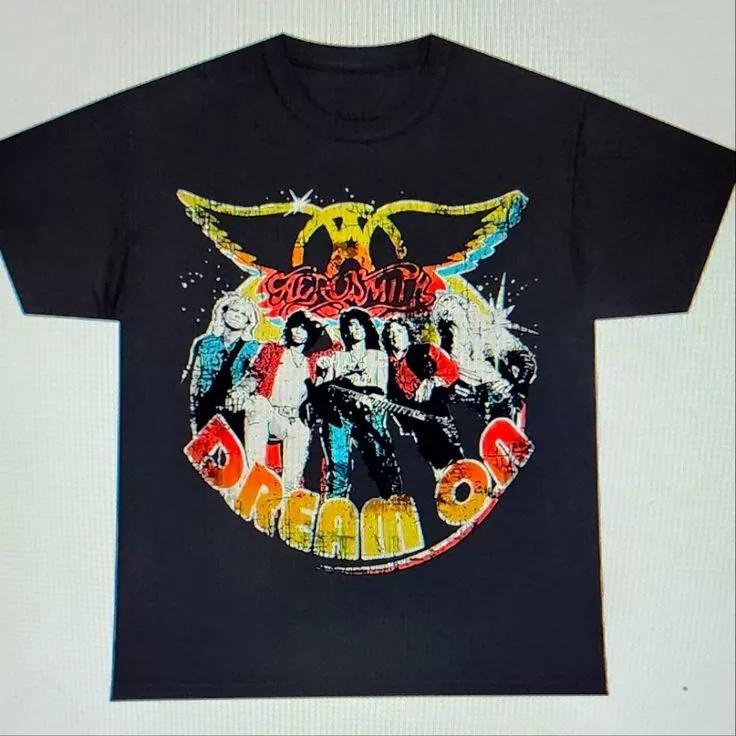 Унисекс Футболка Aerosmith Dream On Подарок Фанату Все Размеры S-5XL I089 Унисекс Футболка С Принтом