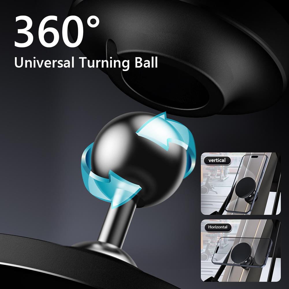 Двусторонний магнитный держатель телефона, регулируемый на 360 градусов, для iPhone 15/14/13 (Серебряный)