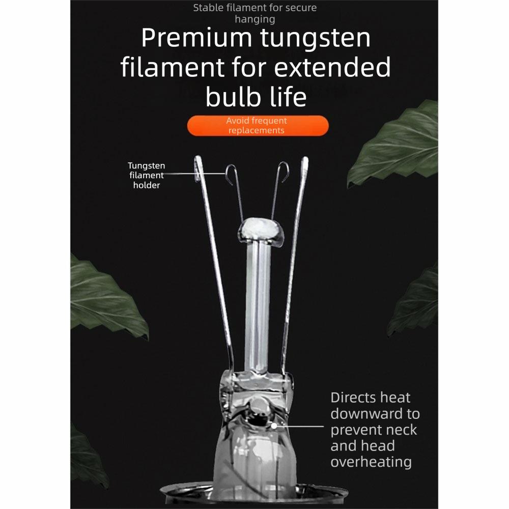 110/220V Daylight Heat Bulb 25/50/75/100W Basking Light Pet Daylight Lamp Lizard Habitat