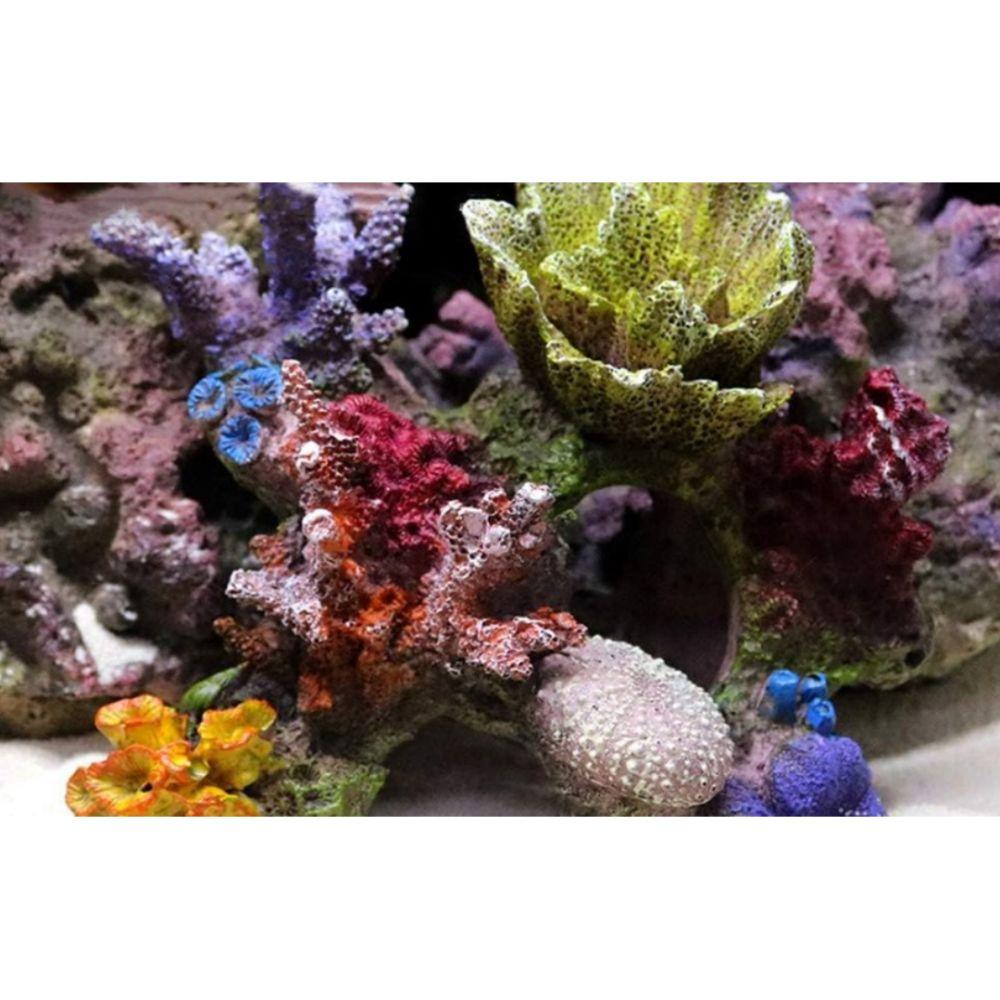 Fish Hideout Aquarium Decor Artificial Resin Fish Tank Decor Breed Coral Ornaments  Betta