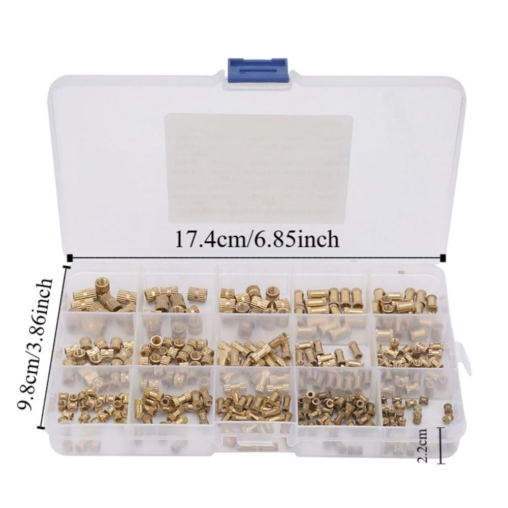 330pcs M2 M3 M4 M5 Knurled Insert Nuts Heat Set Inserts for Plastic and 3D Printing Components
