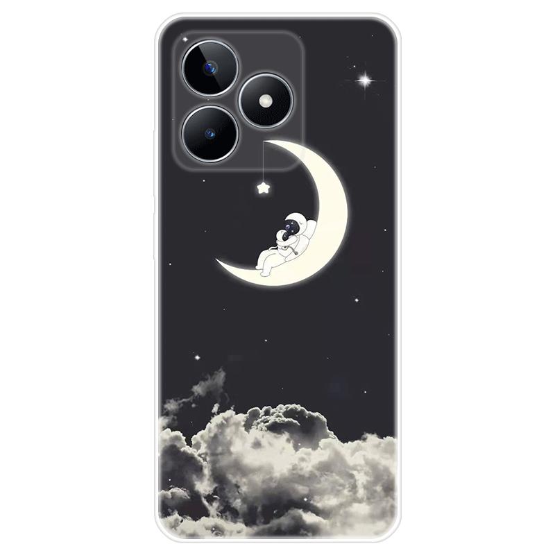 Мягкий силиконовый чехол для Realme C51, окрашенная ТПУ задняя крышка, чехол Realme C51