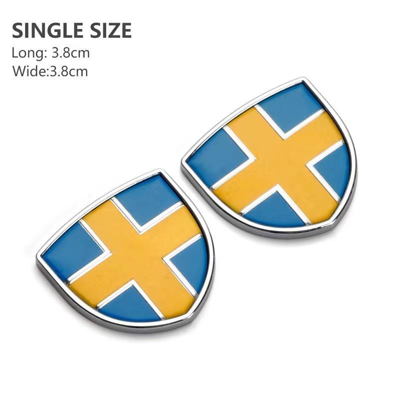 Car Side Logo Sticker Decoration Accessories For AWD Volvo V40 V50 S60 S60L S80L XC60 S40 XC40 XC90 V60 S80 S90 V90 T5 T6 T8